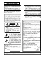 Предварительный просмотр 2 страницы Panasonic WV-CM2000 Operating	 Instruction