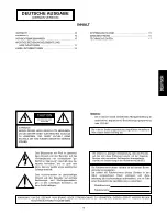 Предварительный просмотр 11 страницы Panasonic WV-CM2000 Operating	 Instruction