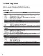 Preview for 4 page of Panasonic WV-CP620/G Series Operating Instructions Manual