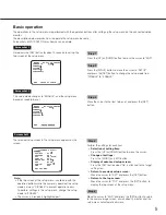 Preview for 5 page of Panasonic WV-CP620/G Series Operating Instructions Manual