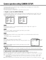 Preview for 11 page of Panasonic WV-CP620/G Series Operating Instructions Manual