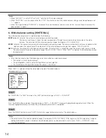 Preview for 14 page of Panasonic WV-CP620/G Series Operating Instructions Manual