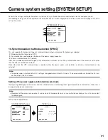 Preview for 21 page of Panasonic WV-CW504S Operating Instructions Manual