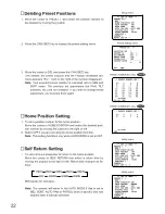 Preview for 21 page of Panasonic WVCS854A - COLOR CCTV CAMERA Operating Instructions Manual