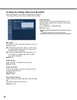 Preview for 26 page of Panasonic WVNP1000 - NETWORK CAMERA Operating Instructions Manual