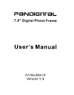 Pandigital 83410 User Manual preview