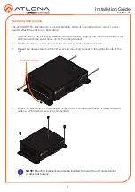 Предварительный просмотр 5 страницы Panduit Atlona AT-DISP-CTRL Installation Manual