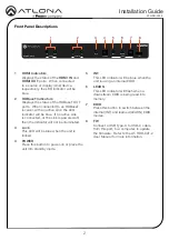 Preview for 2 page of Panduit ATLONA AT-HDR-CAT-2 Installation Manual