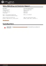 Preview for 3 page of Panduit Atlona AT-OCS-900N Manual