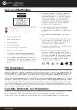 Preview for 6 page of Panduit Atlona AT-OCS-900N Manual