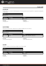 Preview for 7 page of Panduit ATLONA AT-UHD-CLSO-601 Application Programming Interface