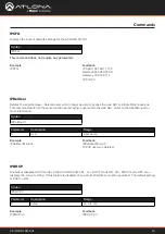 Preview for 16 page of Panduit ATLONA AT-UHD-CLSO-601 Application Programming Interface