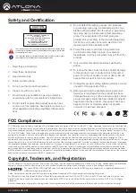 Preview for 6 page of Panduit ATLONA AT-UHD-CLSO-601 Manual