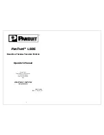 Предварительный просмотр 1 страницы Panduit PANTHER LS8E Operator'S Manual