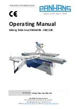 PANHANS 690 Operating Manual preview