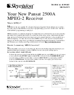 Pansat 2500A Instructions preview