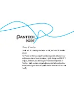 Pantech Ease User Manual предпросмотр