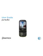 Pantech Pursuit II User Manual preview