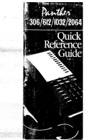 Panther Panther II 1032 Quick Reference Manual preview