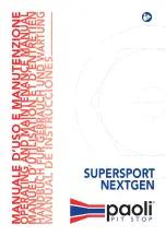Paoli SUPERSPORT NEXTGEN Operating And Maintenance Manual preview