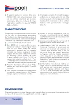 Preview for 16 page of Paoli SUPERSPORT NEXTGEN Operating And Maintenance Manual