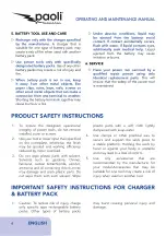 Preview for 6 page of Paoli TOOLKIT Operating And Maintenance Manual