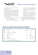 Preview for 8 page of Paoli TOOLKIT Operating And Maintenance Manual