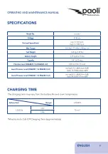 Preview for 9 page of Paoli TOOLKIT Operating And Maintenance Manual