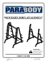 Предварительный просмотр 1 страницы ParaBody 890 User Manual