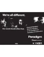 Предварительный просмотр 21 страницы Paradigm SOUNDTRACK 2 SYSTEM Setup Manual