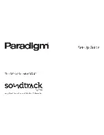 Preview for 1 page of Paradigm Soundtrack Setup Manual