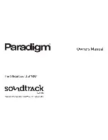 Preview for 5 page of Paradigm Soundtrack Setup Manual