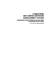 Paradyne COMSPHERE 6800 Series Communications Products Support Configuration Manual preview