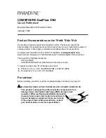 Preview for 3 page of Paradyne COMSPHERE DualFlow 3615 Quick Reference Manual