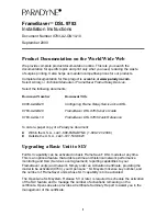 Preview for 1 page of Paradyne FrameSaver DSL 9783 CSU/DSU Installation Manual