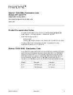 Preview for 1 page of Paradyne Hotwire 8777 Installation Instructions Manual