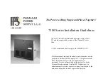 Preview for 1 page of Parallax Power Supply 7300 Series Installation Manuallines