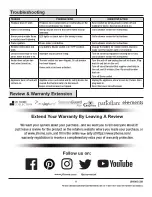 Preview for 11 page of Paramount Fitness EF-WM410 6A Use And Care Manual