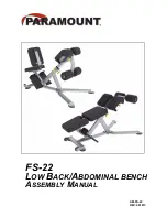 Paramount Fitness FS-22 Assembly Manual preview