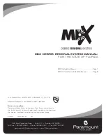 Paramount Fitness MDX Installation Manual preview