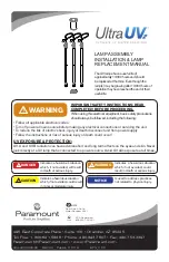 Paramount Fitness Ultra UV2 Replacement Manual предпросмотр