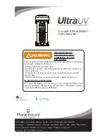 Paramount Fitness UltraUV Replacement Procedure preview