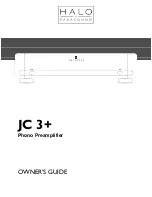 Предварительный просмотр 1 страницы Parasound Halo JC 3+ Owner'S Manual