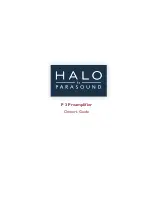 Parasound Halo P 3 Owner'S Manual предпросмотр