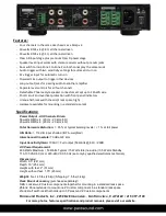 Preview for 4 page of Parasound Zamp Quattro Brochure & Specs