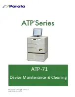 Предварительный просмотр 1 страницы Parata ATP Series Maintenance & Cleaning