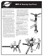 Предварительный просмотр 1 страницы Park Tool HHP-2 Instructions And Parts Diagram