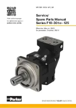 Parker F10 Series Service Manual preview