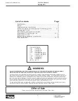 Preview for 2 page of Parker F11 series Service Manual