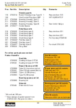 Preview for 32 page of Parker F11 series Service Spare Parts List